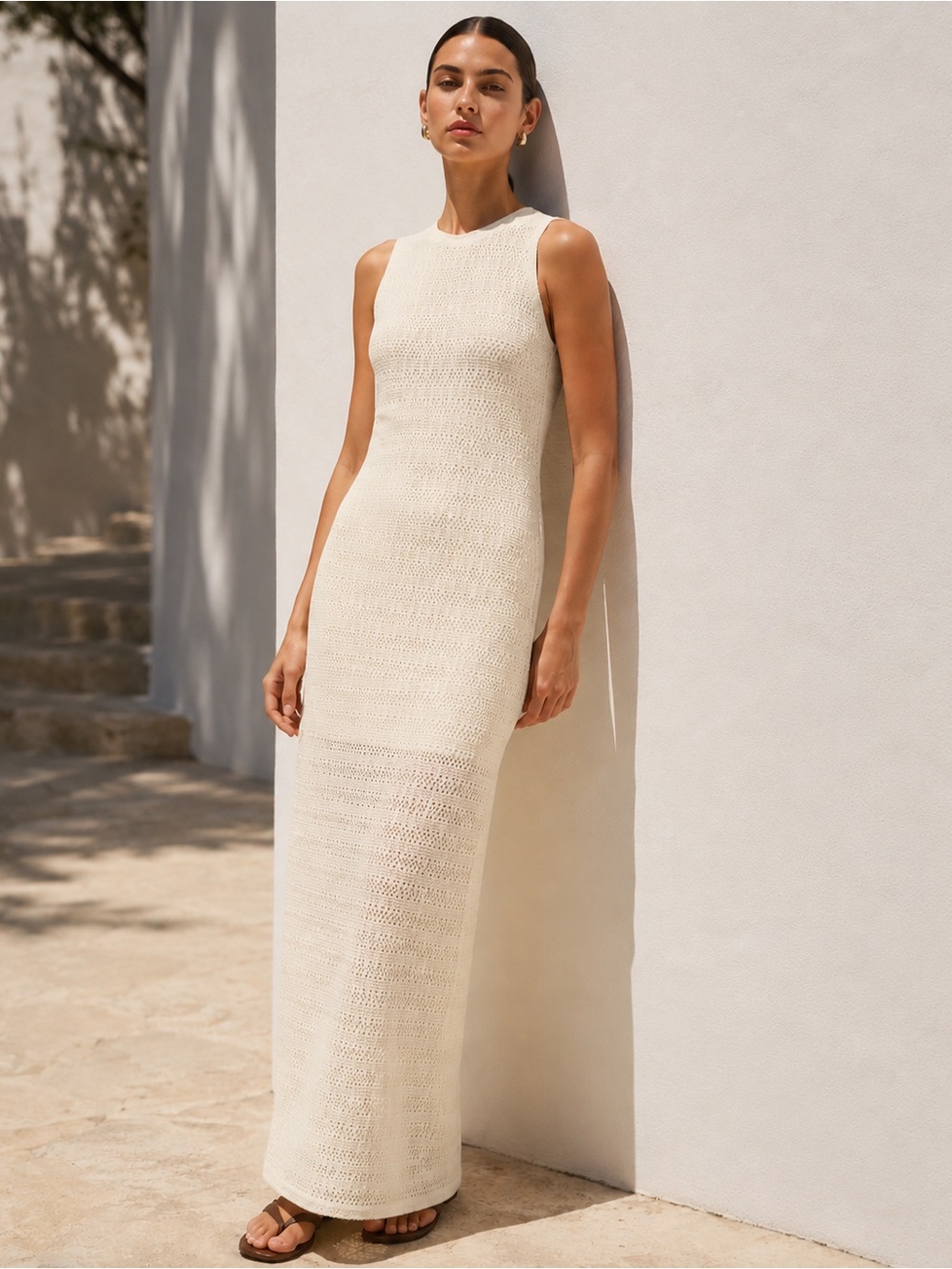RAG & BONE Carine Butter Yellow Crochet Knit Maxi Dress Size Small - Flaw